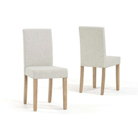 Lila Natural Fabric Dining Chairs