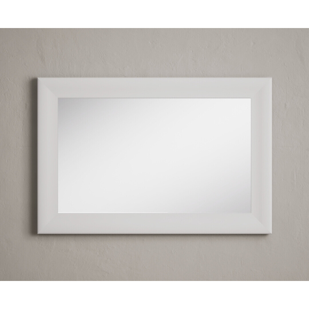 Signal White Painted 90cm Mirror