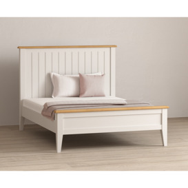 Weymouth Oak and Soft White Painted Kingsize Bed