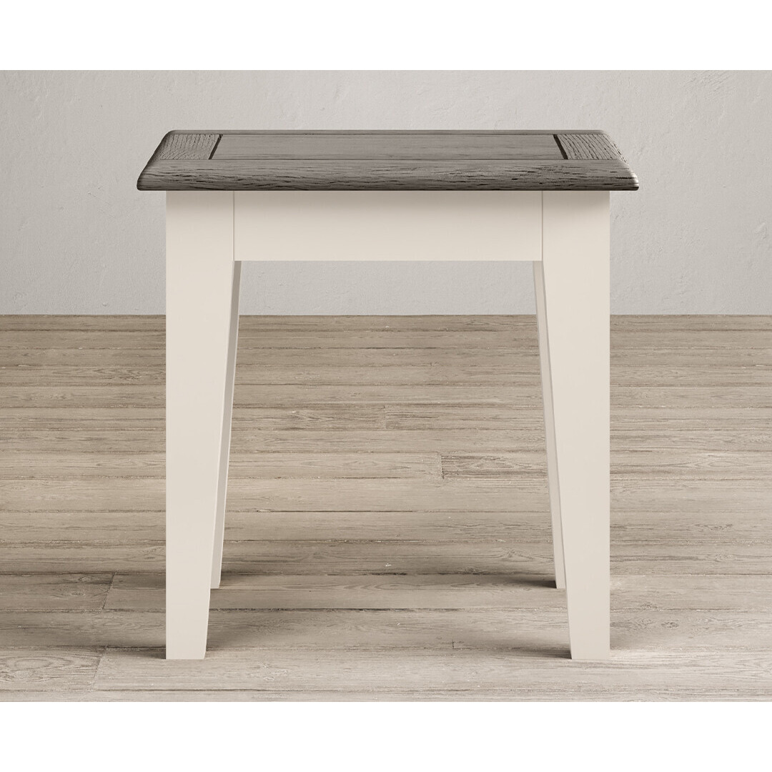 Dartmouth Oak and Soft White Painted Dressing Stool