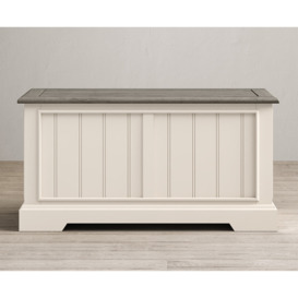 Dartmouth Oak and Soft White Painted Blanket Box