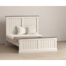 Dartmouth Oak and Soft White Painted King Size Bed