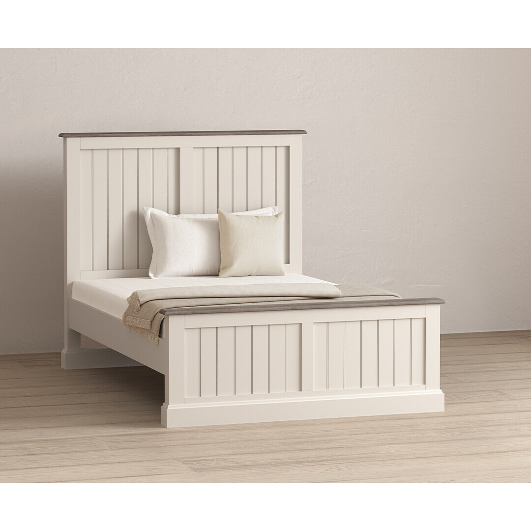 Dartmouth Oak and Soft White Painted Double Bed