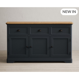 Bridstow Oak and Blue Painted Large Sideboard