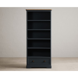 Bridstow Oak and Blue Painted Tall Bookcase