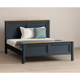Bridstow Oak and Blue Painted Kingsize Bed