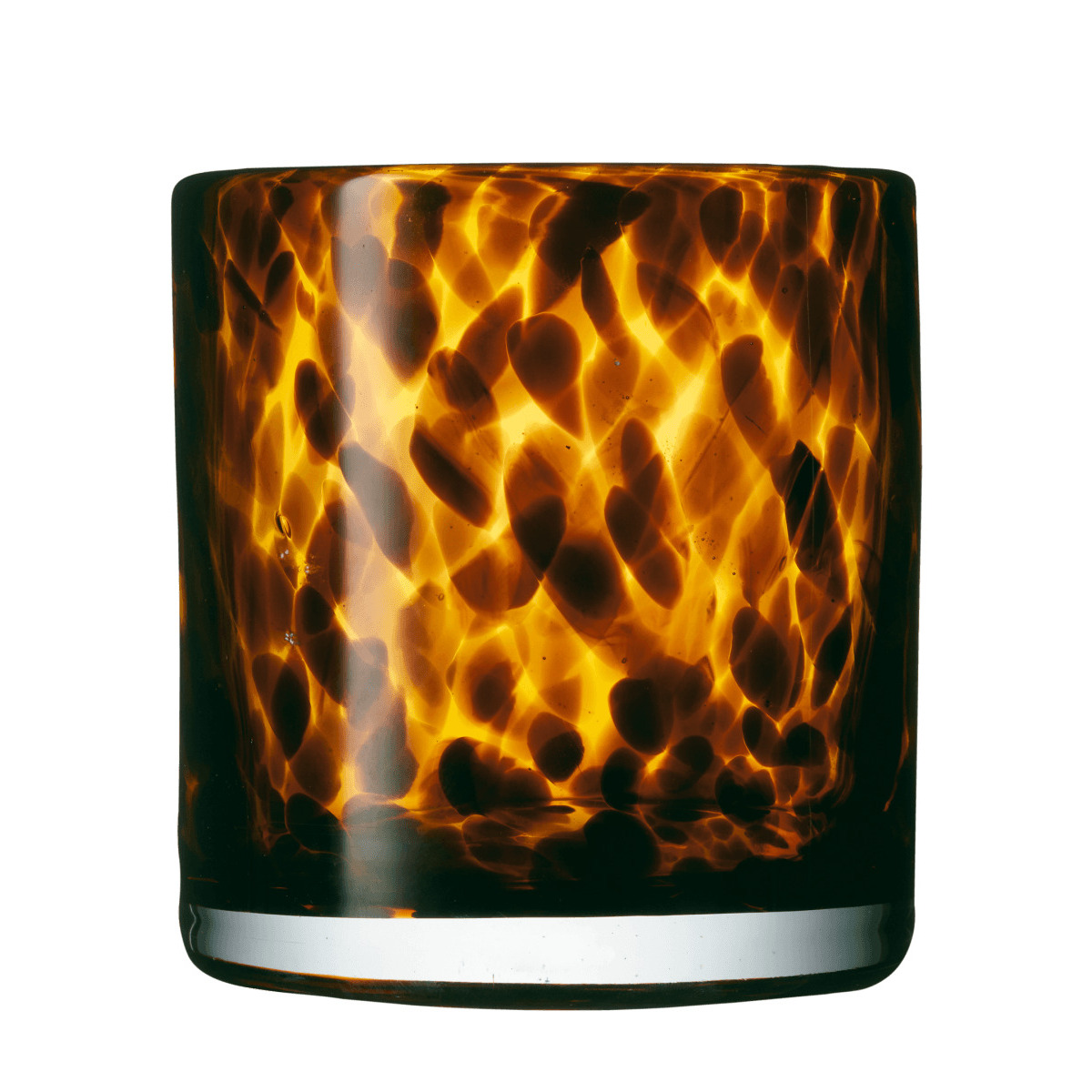 OKA, Large Tortoiseshell Candle Holder - Multi, Candle Holders, Glass