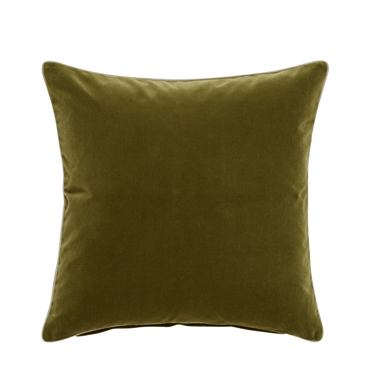 OKA, Plain Velvet Cushion Cover - Spruce, Cushion Covers, Cotton/Polyester, Plain