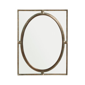 OKA, Eydis Mirror - Antique Bronze, Mirrors, Glass/MDF Wood/Metal