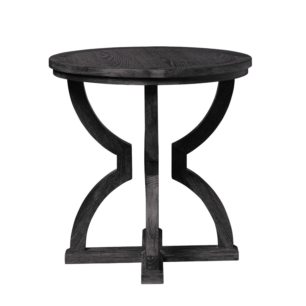 OKA, Kaishu Side Table - Black, Side Tables, Oak