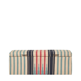 OKA, Braemar Upholstered Trunk - Multi, Trunks, Cotton/Wood