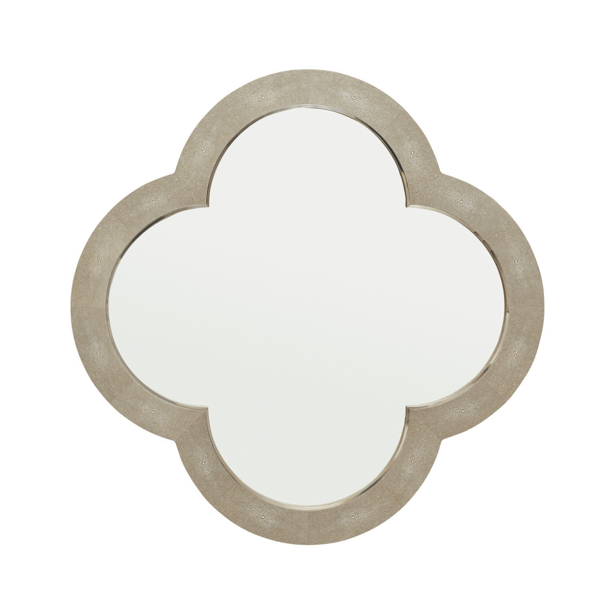 OKA, Quatrefolium Mirror - Taupe, Mirrors, MDF Wood/Stainless Steel