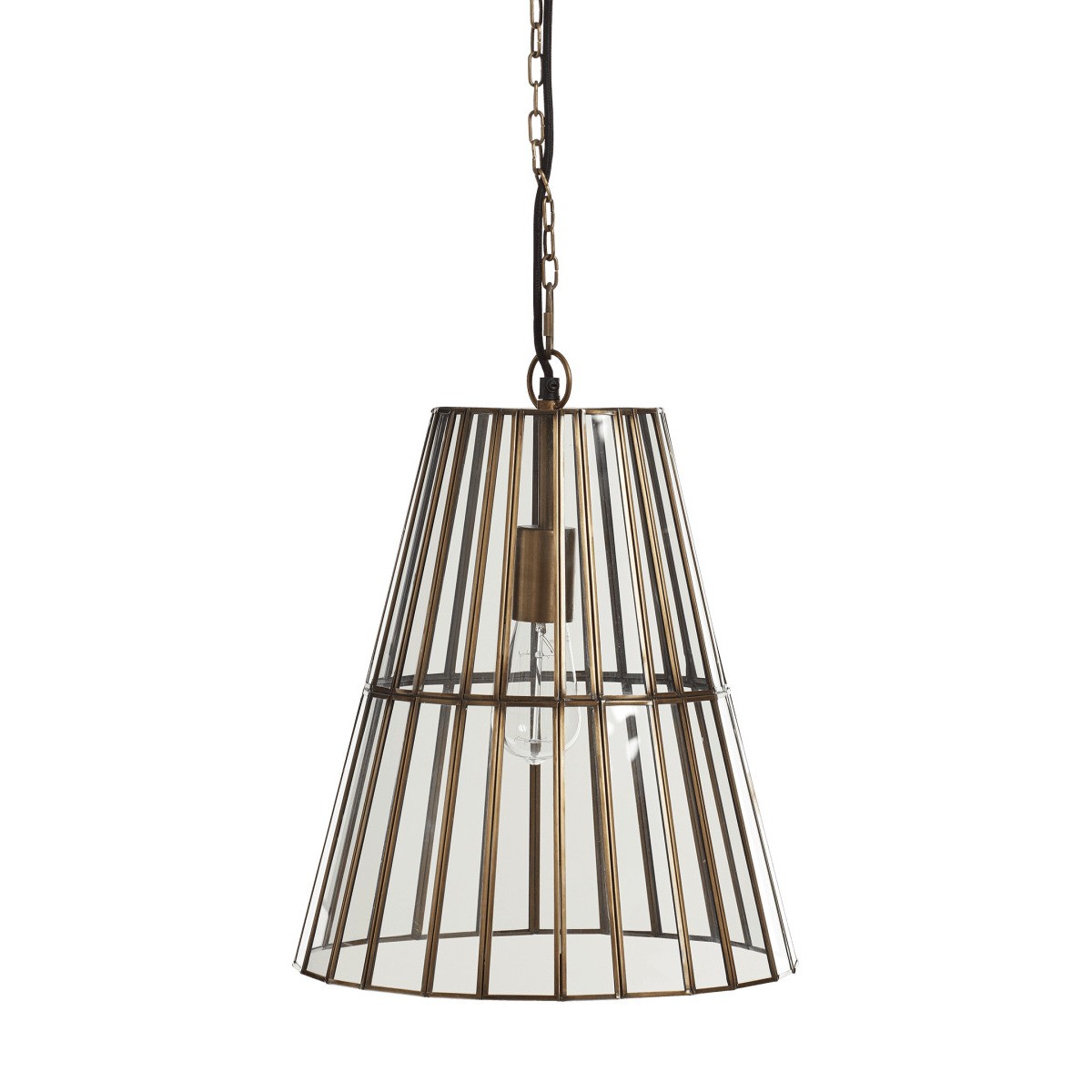 OKA, Icarus Pendant Lamp - Antique Brass, Pendant Lights, Glass/Steel, Plain