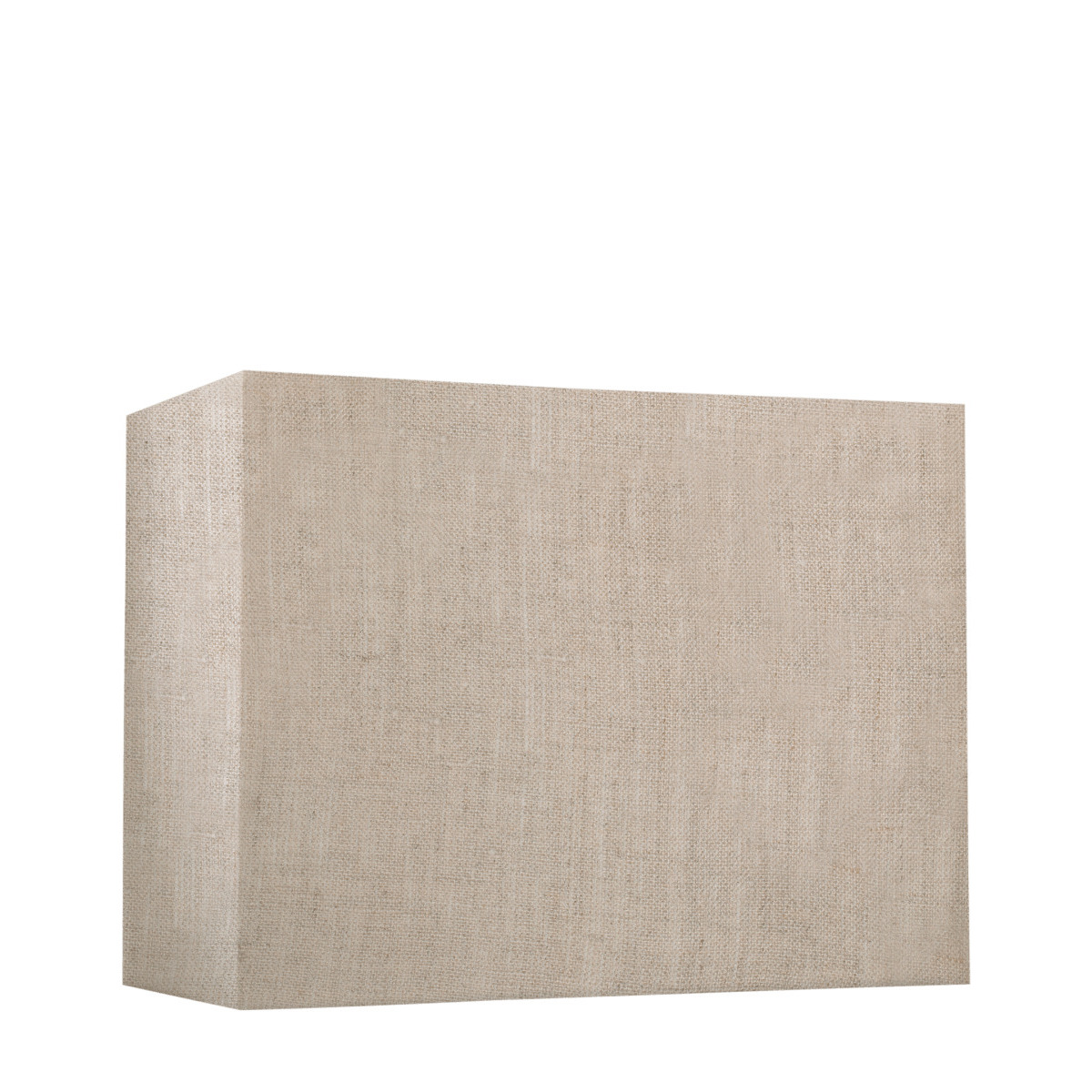 OKA, 27cm Rectangular Linen Lampshade - Natural, Lampshades, Linen, Plain