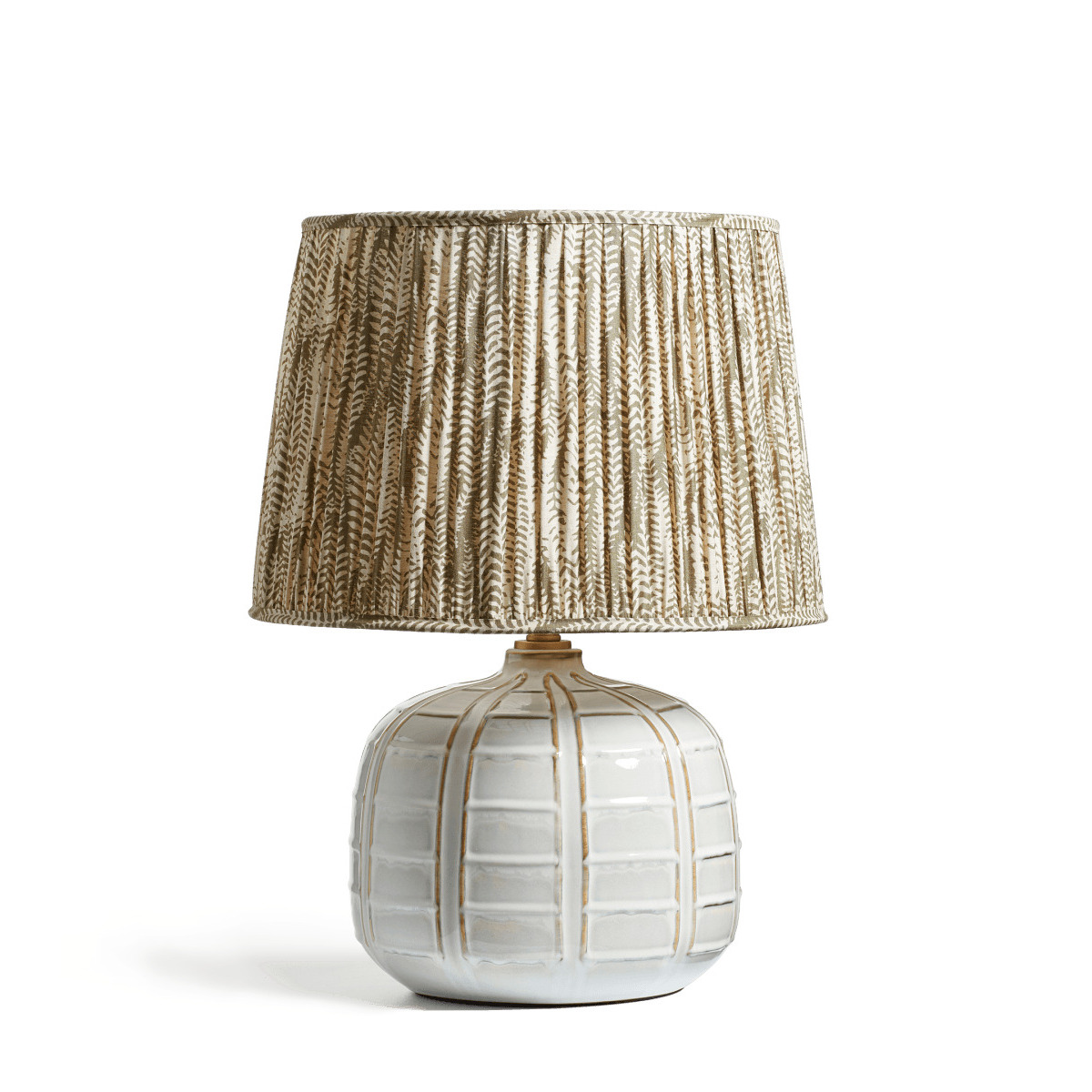 OKA, Pompion Table Lamp - Off-White, Table Lamps, Ceramic, Plain