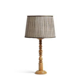 OKA, Idalia Table Lamp - Distressed Ochre, Table Lamps, Beech Wood/Metal