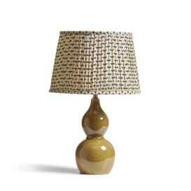 OKA, Kalinda Table Lamp - Mustard, Table Lamps, Ceramic/Metal/Plastic