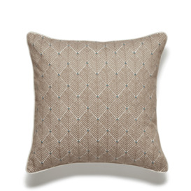 OKA, Hirkani Dot Cushion Cover - Flaxen, Cushion Covers, Cotton/Linen, Geometric