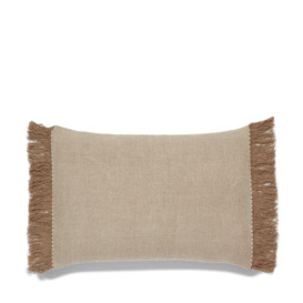 OKA, Halara Cushion - Natural, Cushion Covers, Cotton/Linen, Striped