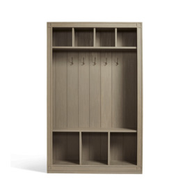 OKA, Ashmolean Hallway Storage Unit - Silver Birch, Cabinets, Mango Wood/MDF Wood