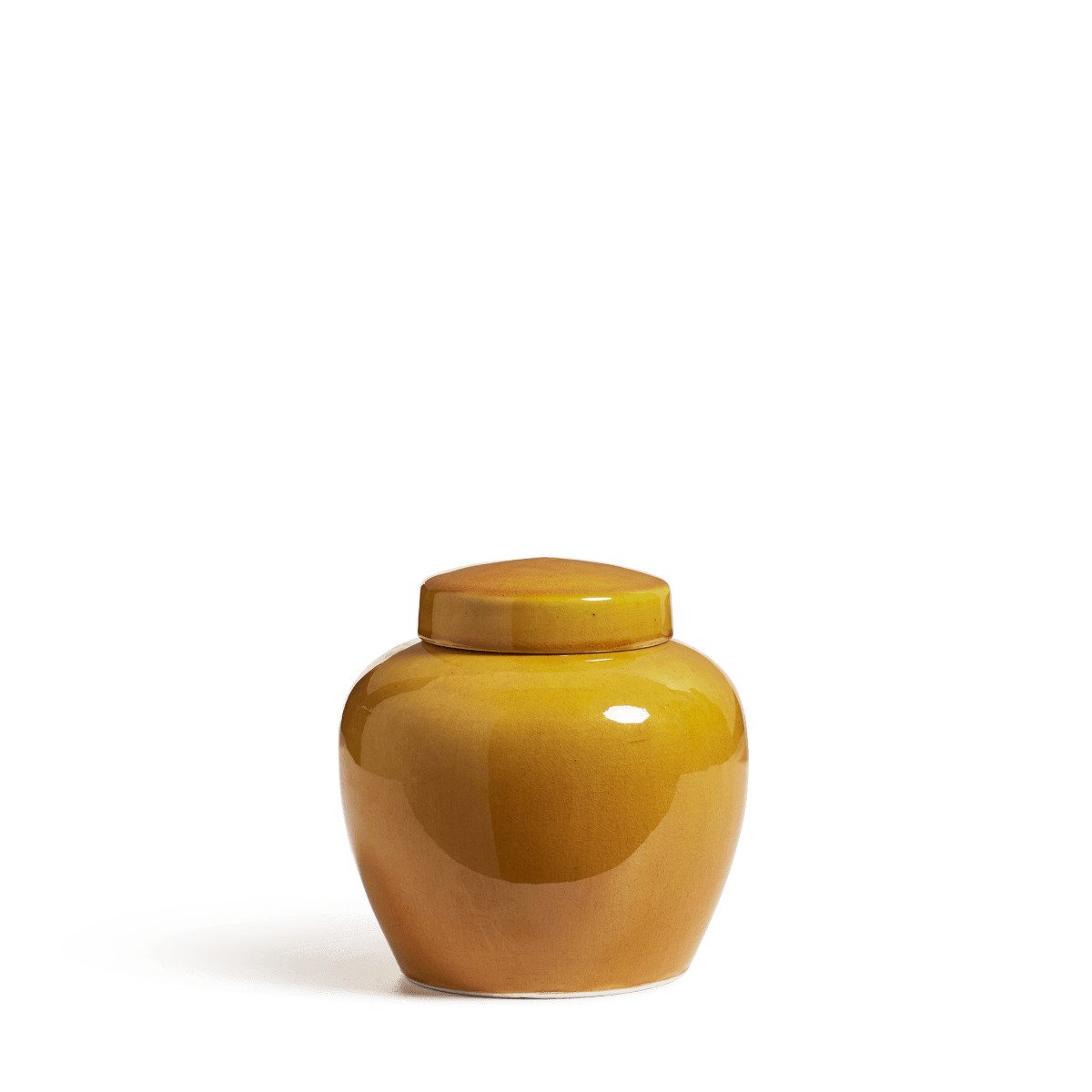 OKA, Anni Lidded Pot - Dijon, Pots and Urns, Clay/Porcelain