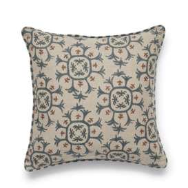 OKA, Odonata Cushion Cover - Air Force Blue, Cushion Covers, Linen, Geometric