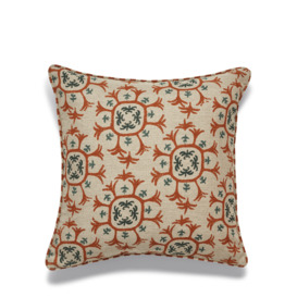 OKA, Odonata Cushion Cover - Dirty Orange, Cushion Covers, Linen, Geometric