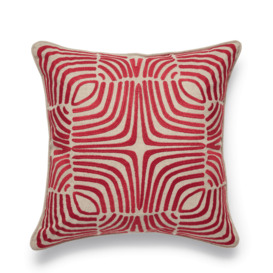 OKA, Salvador Cushion Cover - Red Madder, Cushion Covers, Linen