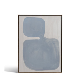 OKA, Dayo Air Framed Wall Art - Blue/Grey, Wall Art, Canvas