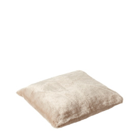 OKA, Small Faux Fur Pet Cushion Cover - Seal Grey, Pet Beds, Faux Fur, Plain
