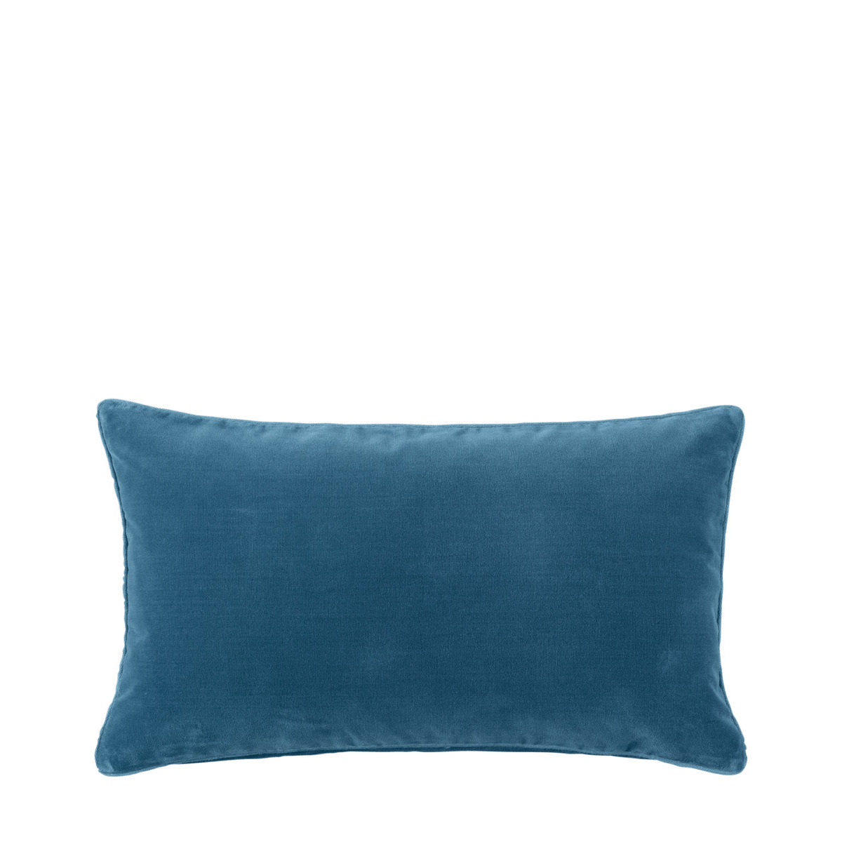 OKA, Plain Velvet Cushion Cover, Rectangular - Sea Blue, Cushion Covers, Velvet, Plain