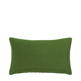 OKA, Plain Velvet Cushion Cover, Rectangular - Putting Green, Cushion Covers, Velvet, Plain