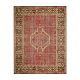 OKA, Chartwell Rug, Aged Finish - Red, Rugs, Cotton/Wool, Persian