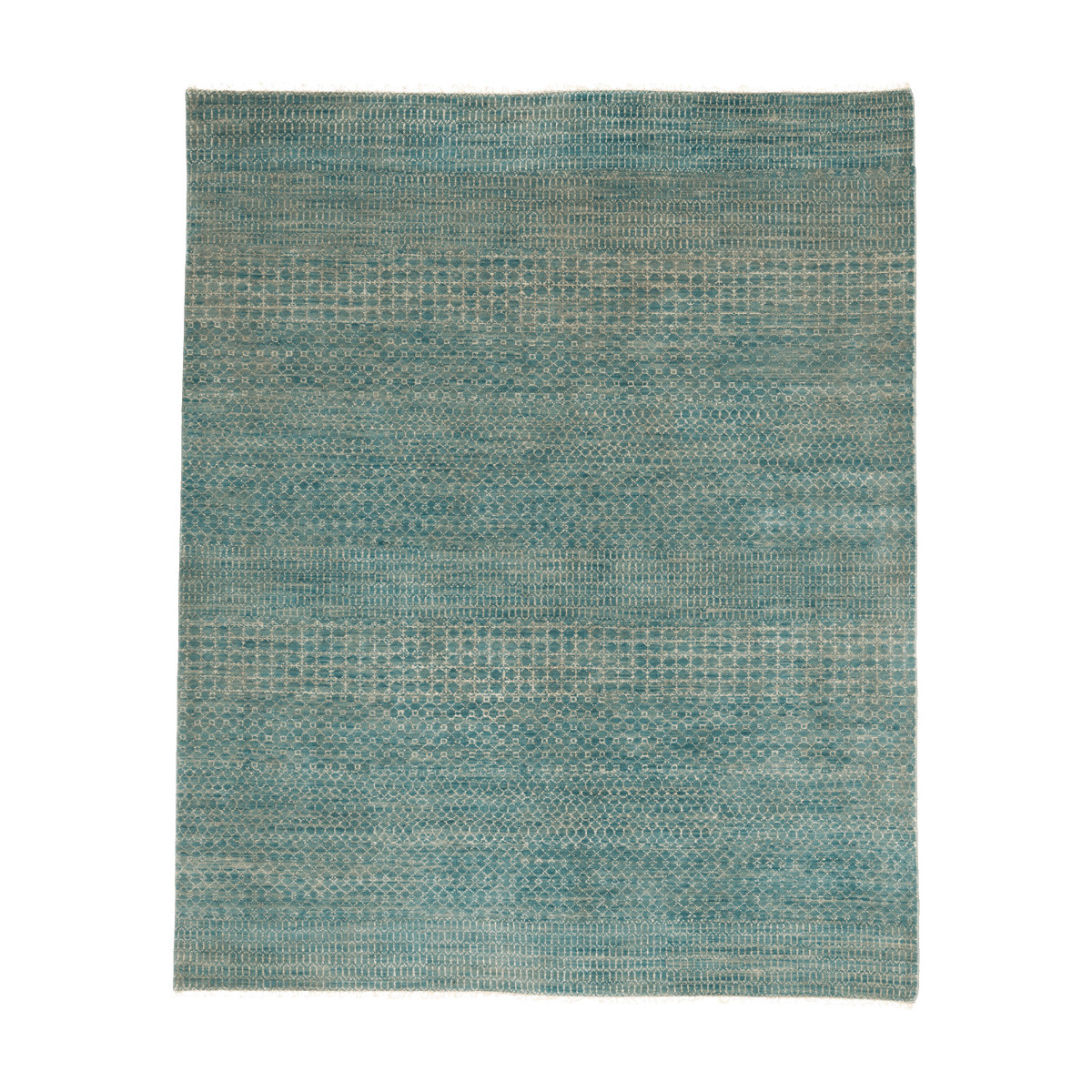 OKA, Hatton Rug - Teal, Rugs, Cotton/Wool, Geometric