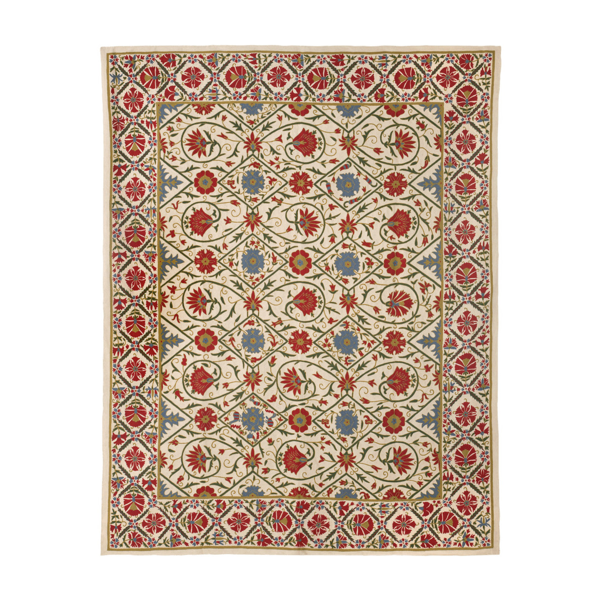 OKA, Bishkek Turkish-Design Rug, Wool, Rugs, Wool, Floral