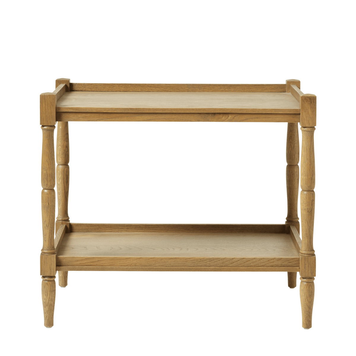 OKA, Radnor Large Sofa Side Table - Weathered Oak, Side Tables, Wood