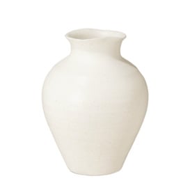 OKA, Medium Fyli Ceramic Vase - White, Vases, Terracotta