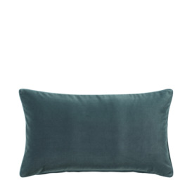 OKA, Plain Velvet Pillow Cover - Air Force Blue, Cushion Covers, Velvet, Plain