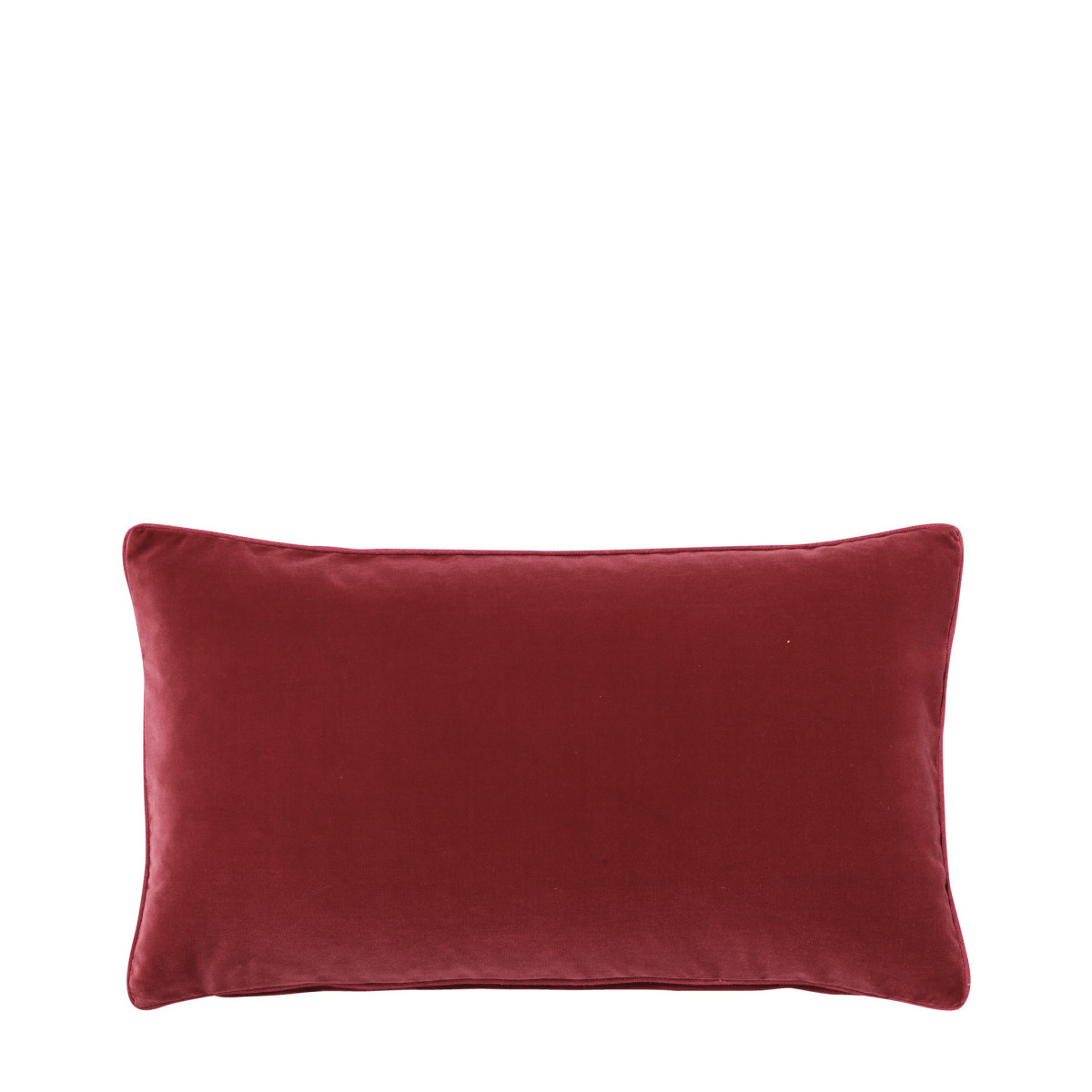 OKA, Small Plain Velvet Pillow Cover - Blood Orange, Cushion Covers, Velvet, Plain