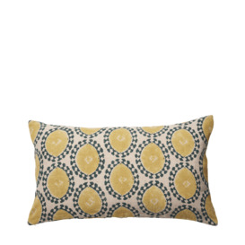 OKA, Contorno Cushion Cover - Alchemilla, Cushion Covers, Linen, Geometric