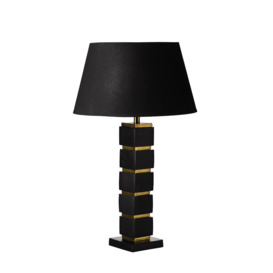 OKA, Kellingin Table Lamp - Black/Gold, Table Lamps, Acrylic