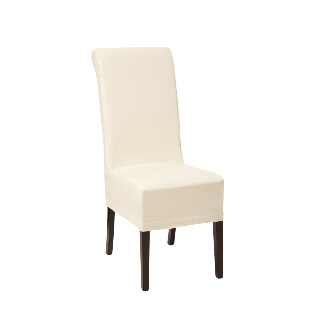 OKA, Cotton Slip Cover for Echo Dining Chair-Off-White, Loose Covers, Cotton