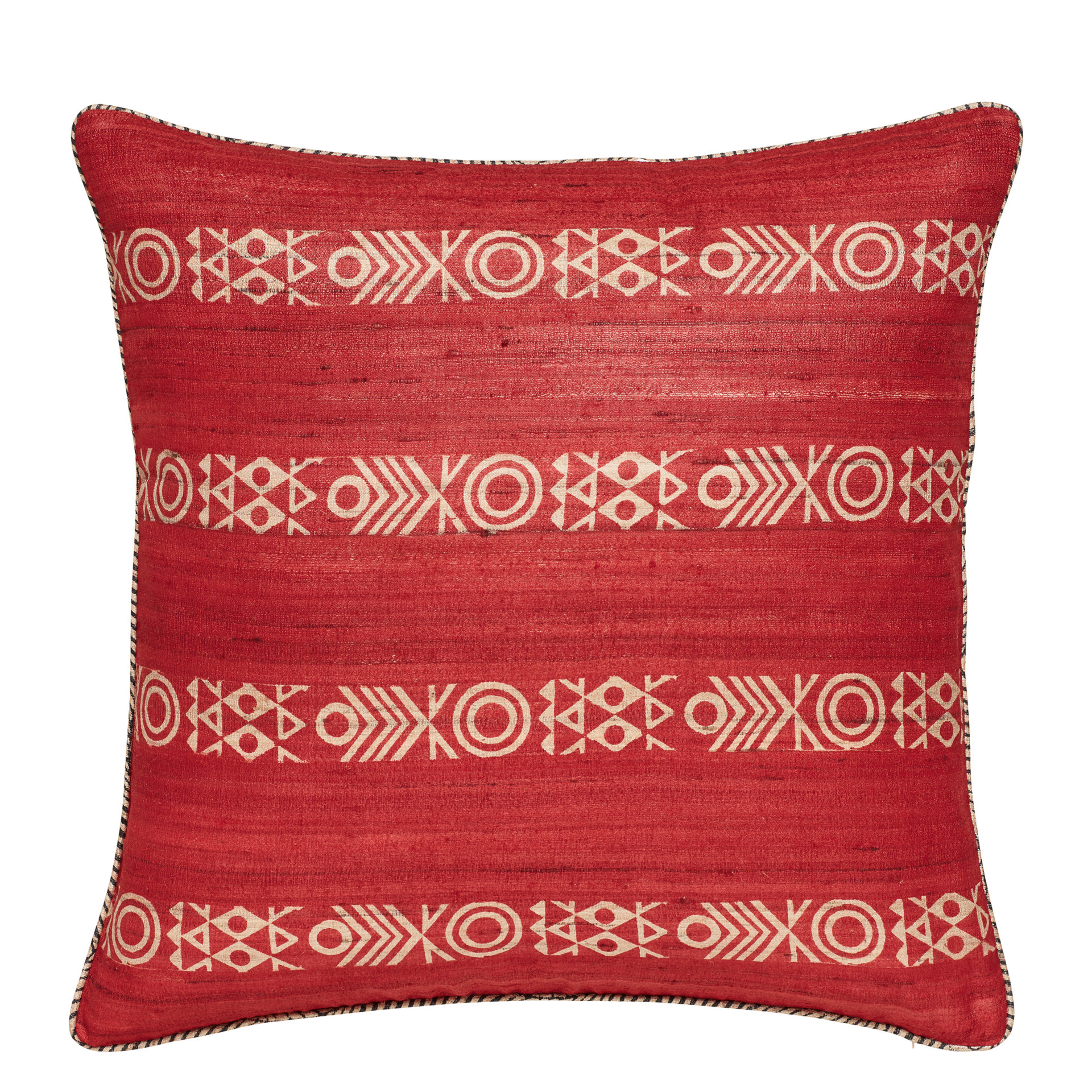 Chuma Reversible Cushion Cover - Red / Black