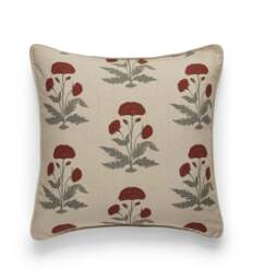 OKA, Imber Poppy Cushion Cover - Warm Red, Cushion Cover - thumbnail 2