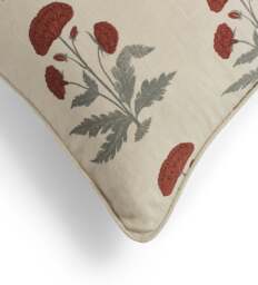 OKA, Imber Poppy Cushion Cover - Warm Red, Cushion Cover - thumbnail 1