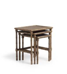 OKA, Mambu Nested Side Tables - Natural, Side Table - thumbnail 2