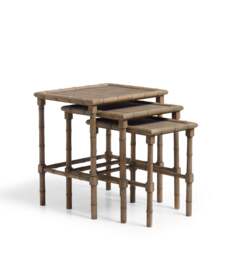 OKA, Mambu Nested Side Tables - Natural, Side Table