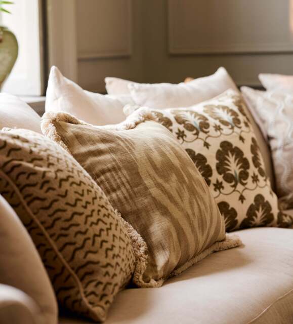 OKA, Samamit Cushion Cover - Olive, Cushion Cover - image 1