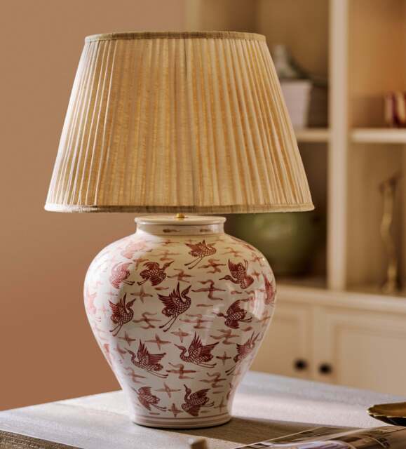 OKA, Changshou Table Lamp Base - Red, Table Lamp - image 1