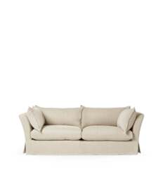 OKA, Avitus Linen 3-Seater Sofa - Flax Narrow Herringbone, Sofa - thumbnail 2
